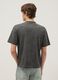Grey pure cotton regular fit T-shirt with pocket_2