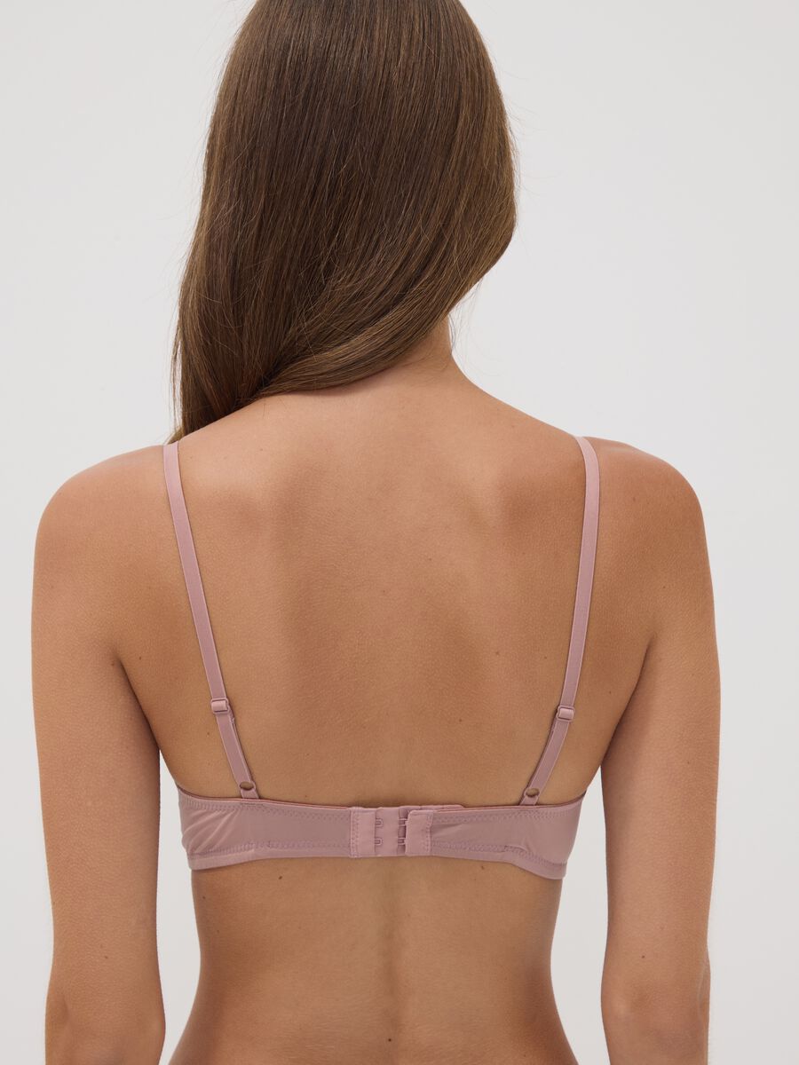 Rosa gepolsterter BH aus Stretchmaterial_3