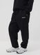 Schwarze sportliche Cargo-Hose mit Kordelzug_3