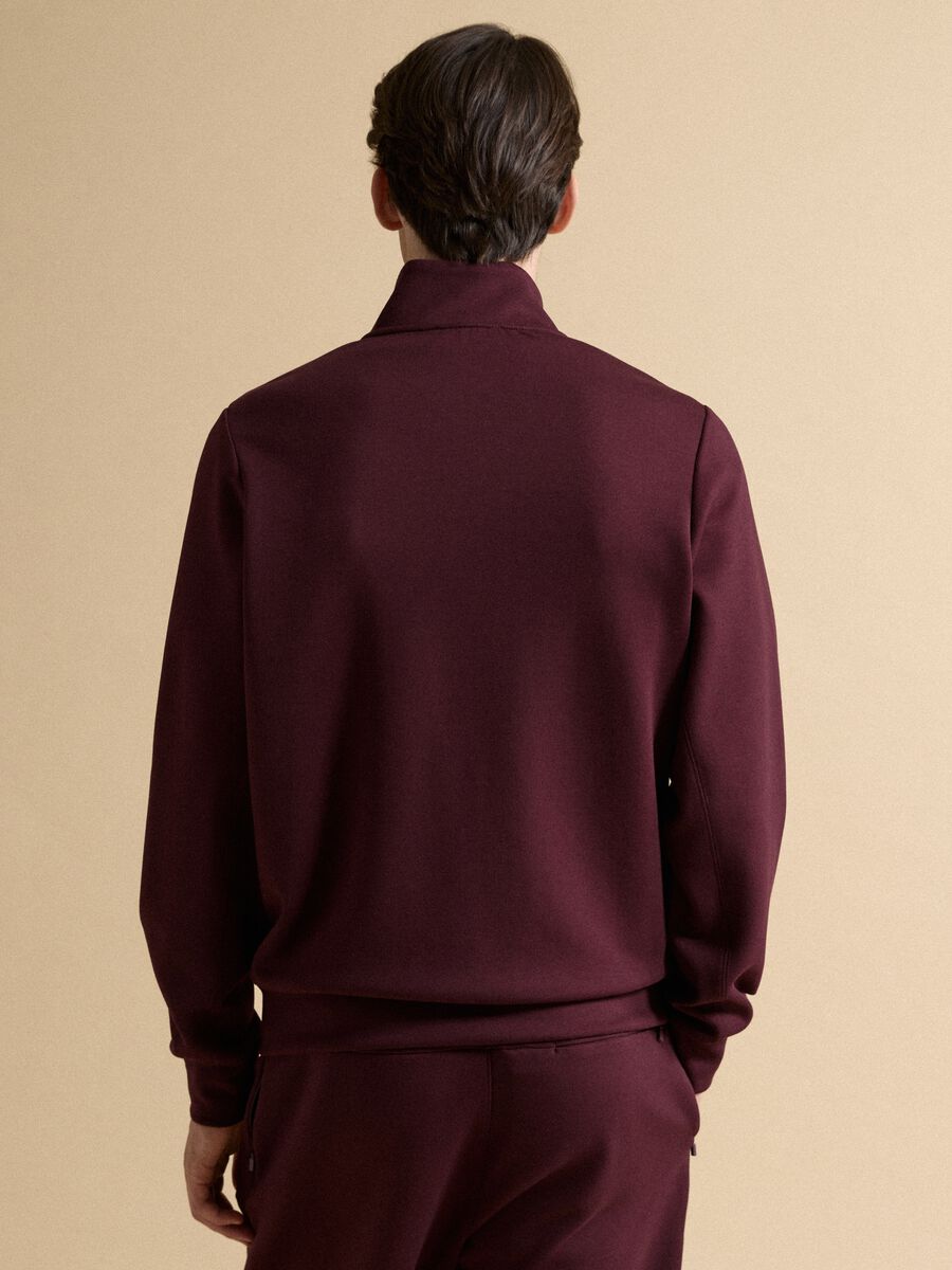 Red full-zip jacket with stretch Easy Dry fabric, regular fit_3