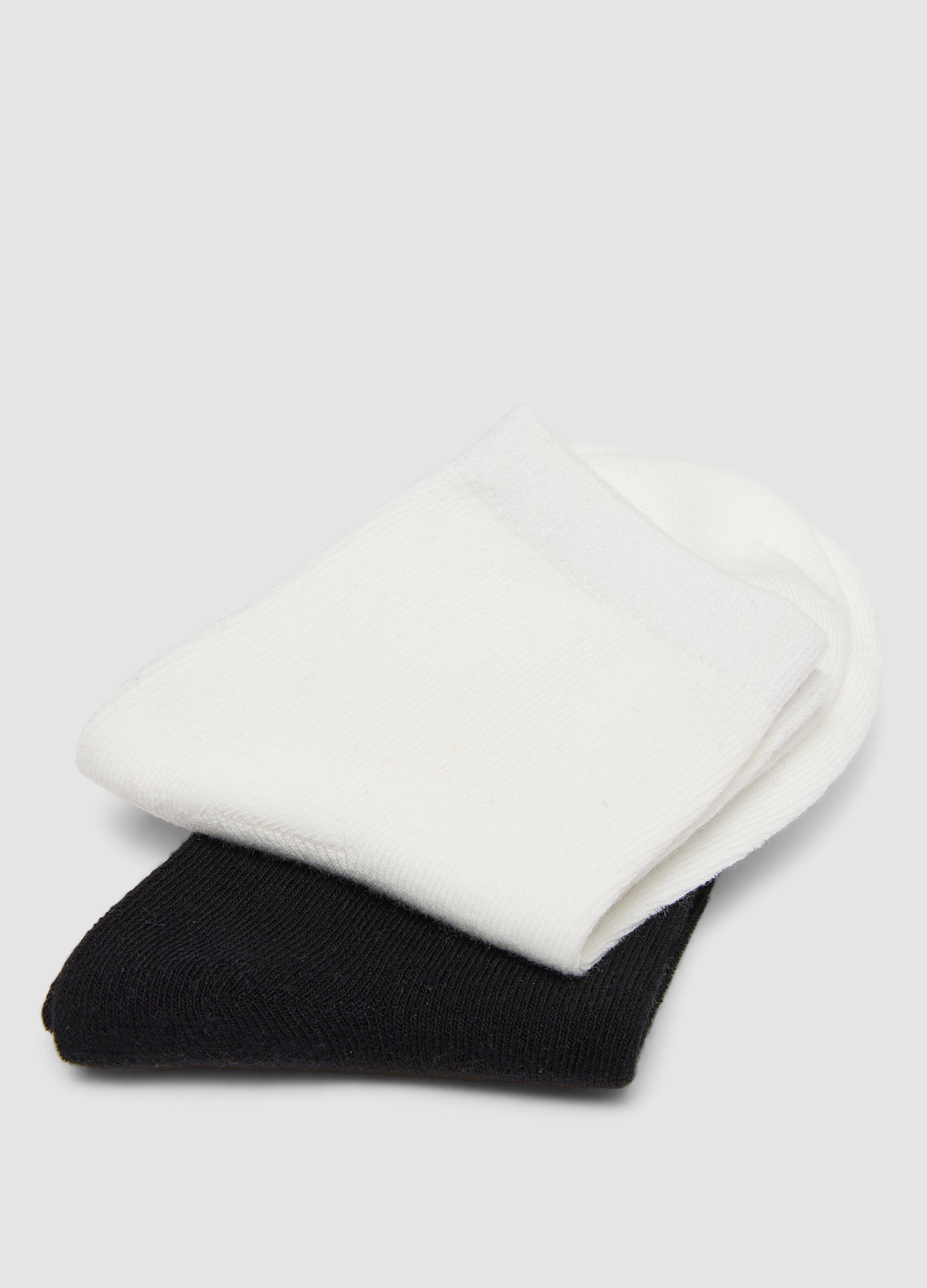 Pack of five multicolour ankle socks in stretch organic cotton