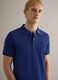 Short sleeve polo in pure blue cotton regular fit_0