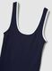 Blue pure cotton tank top_1