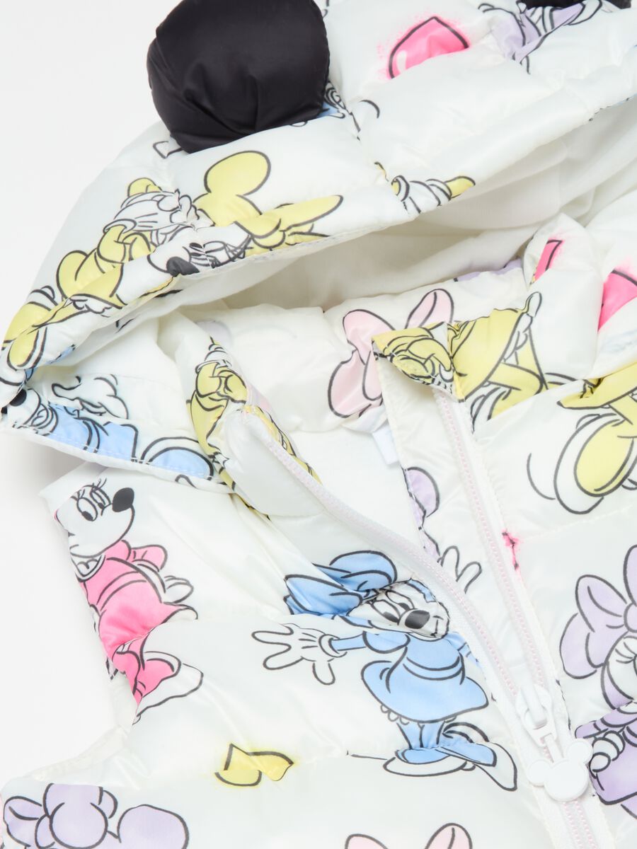Gilet with hood and Minnie Mouse print_2