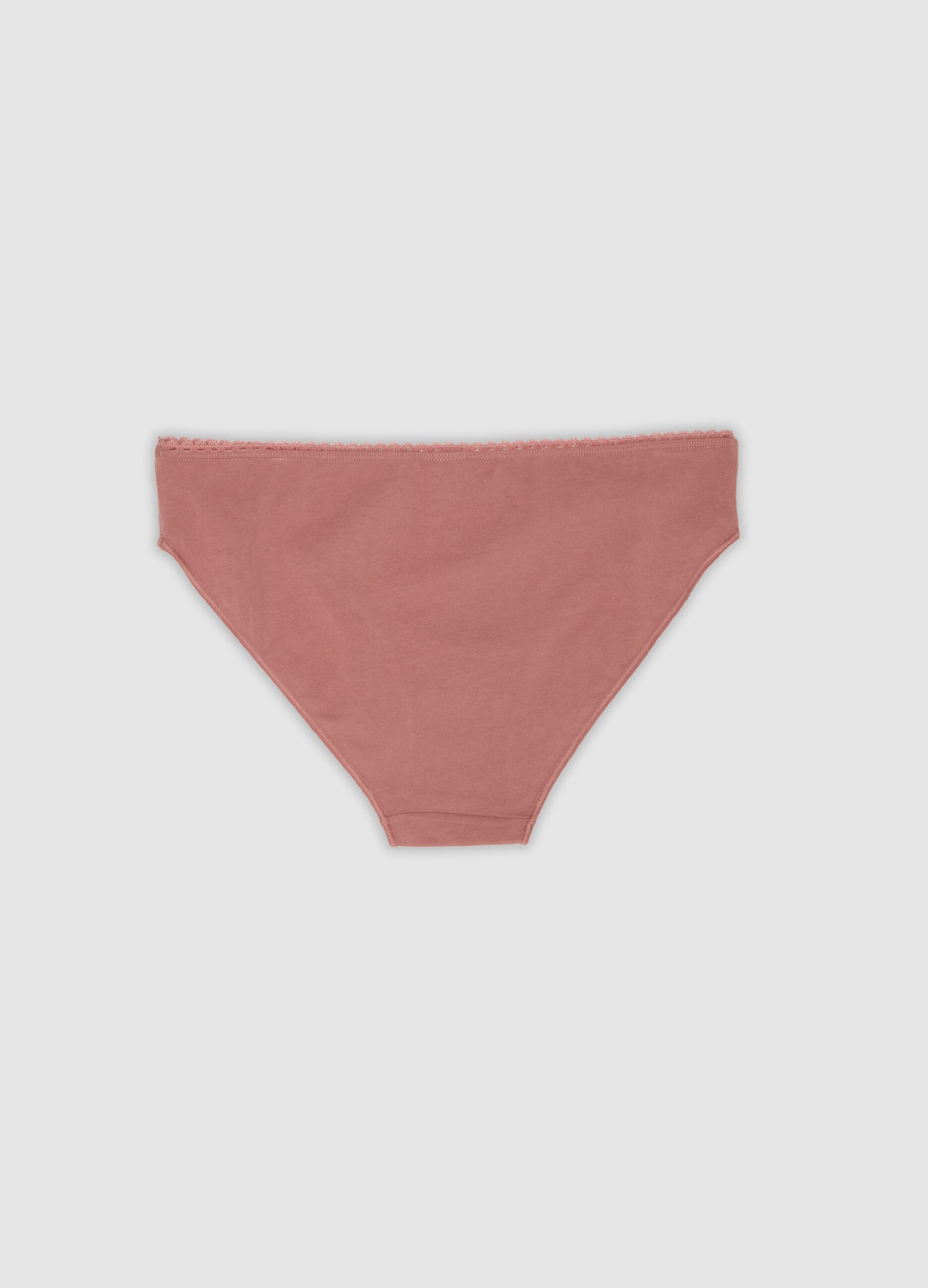Three-pack of multicolour stretch organic cotton-blend briefs