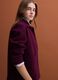 Burgundy red viscose-blend jacket with crew neck, regular fit_0