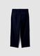 Jeans chino blu in puro cotone baggy fit_6