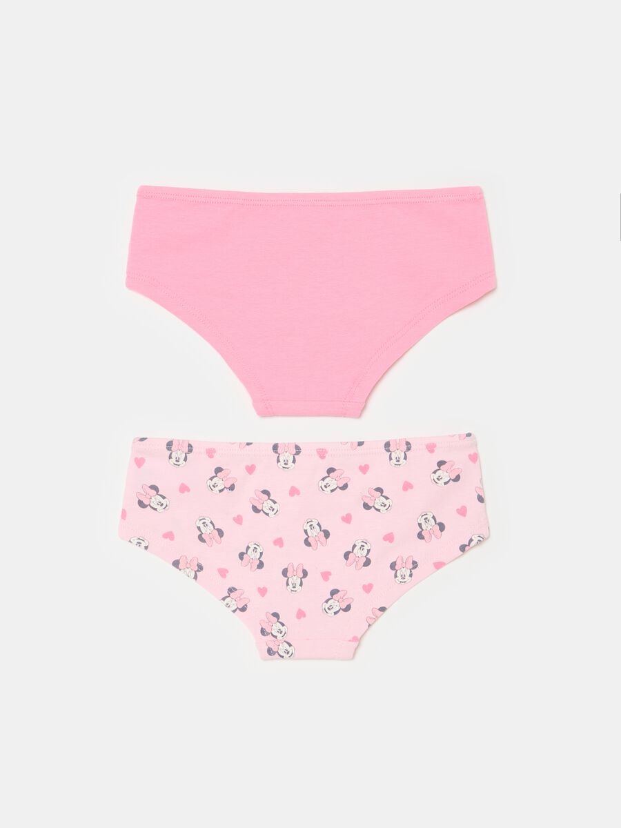 Two-pack organic cotton French knickers with Minnie Mouse print_1