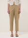 Beige stretch-cotton trousers with elasticated waistband_1