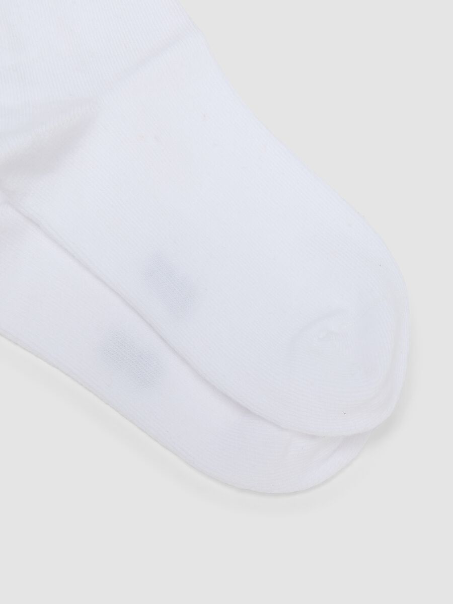 3-pack of white striped midi socks in stretch organic cotton_1