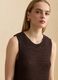 Brown open-knit viscose-blend top with fringes_2