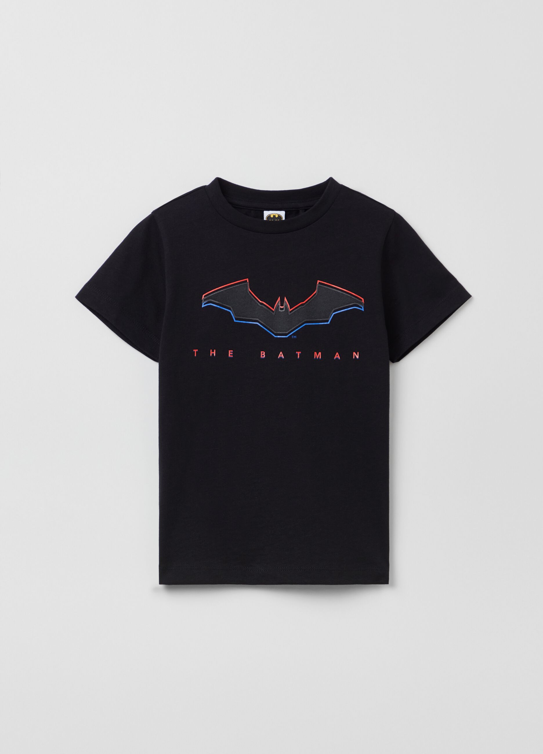 Cotton T-shirt with The Batman print