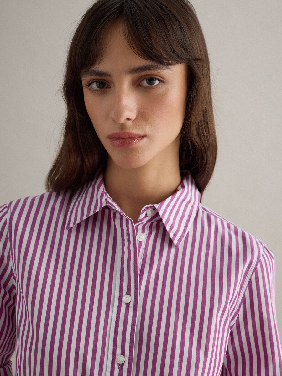 Pure cotton multicolour striped regular fit shirt_4