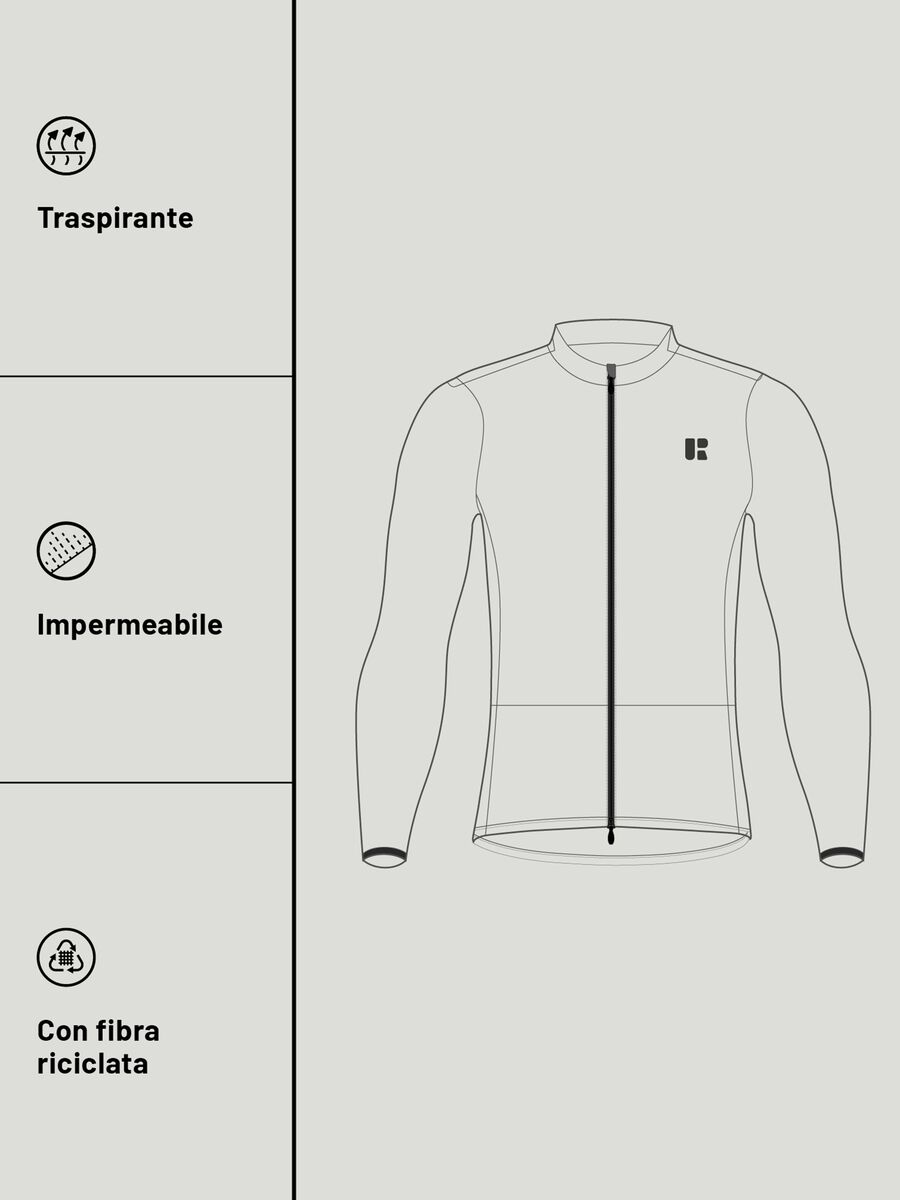 Giacca a vento ciclista full-zip Urban Riders_3