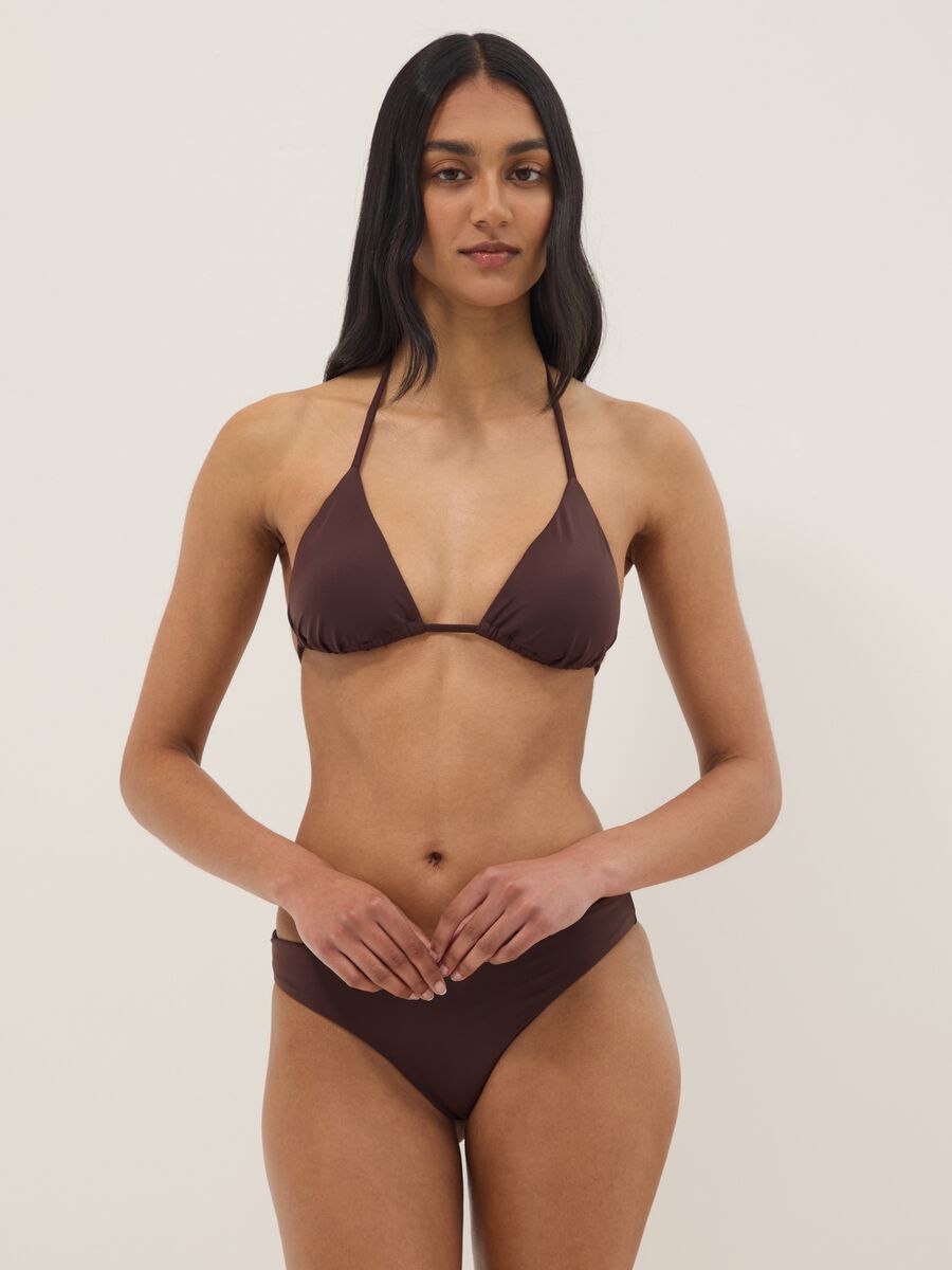 Braune, elastische Brazilian-Bikinihose_1