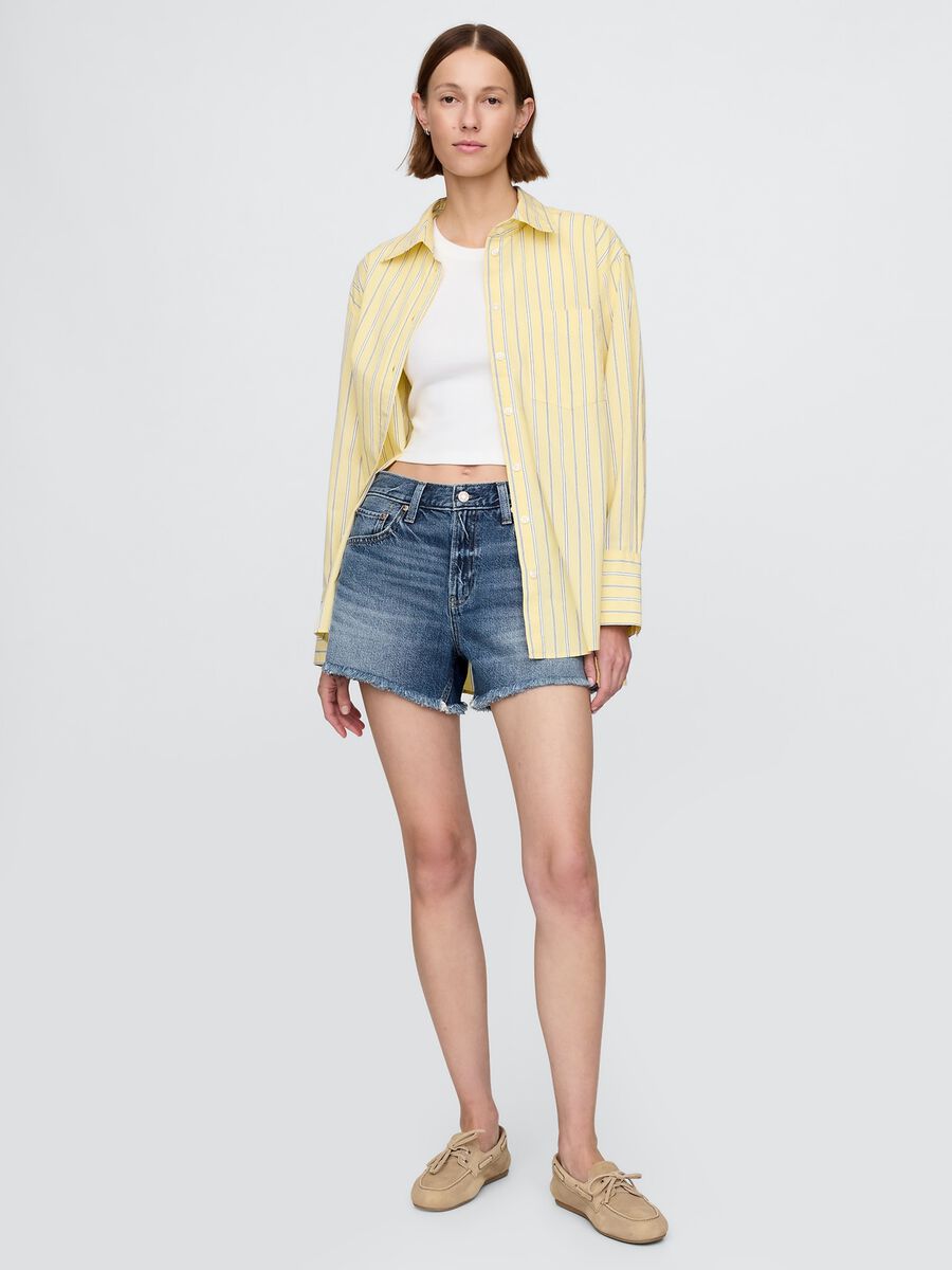 Blaue Denim-Shorts_0