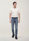 Weisses T-Shirt aus reiner Baumwolle mit Rundhalsausschnitt, Relaxed Fit_1