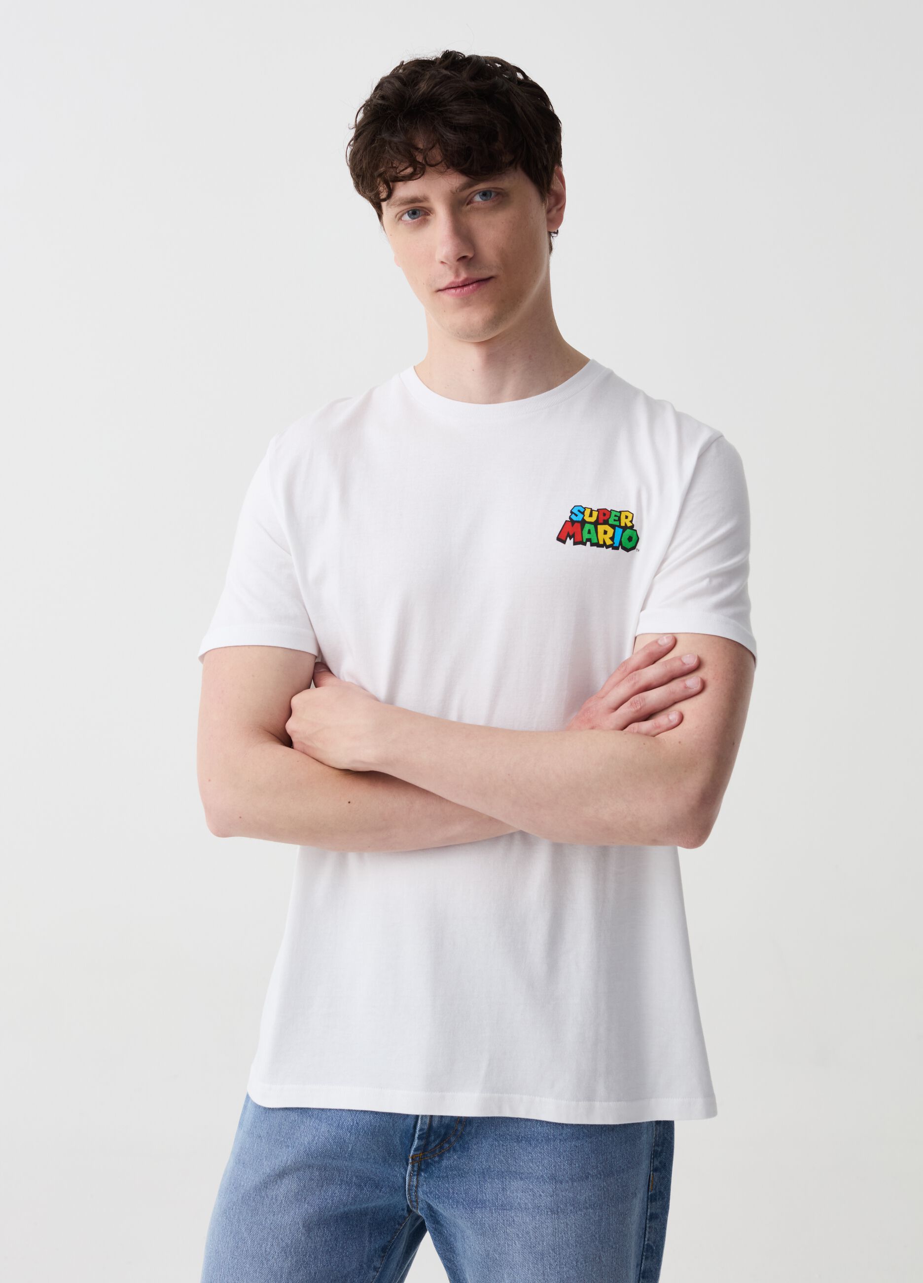 Cotton T-shirt with Super Mario™ print