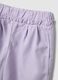 Purple lyocell and cotton baggy trousers for girls_2