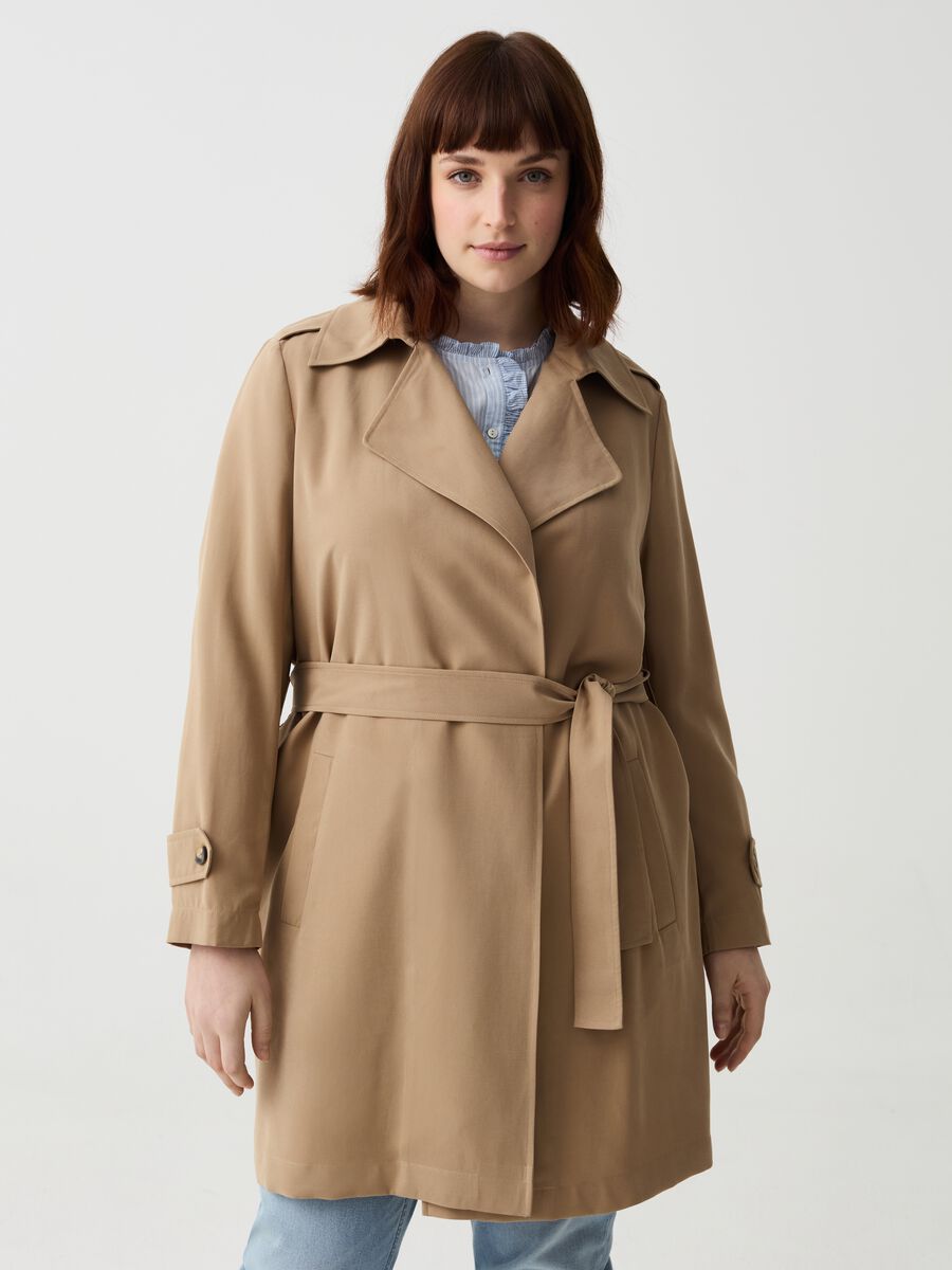 Curvy trench coat with belt_1