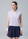 Violettes &auml;rmelloses ALTAVIA COURT Poloshirt aus Stretch-Baumwolle mit klassischem Kragen_1