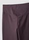 Purple Flared Leggings in Stretch Fabric_9
