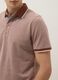 Brown pure cotton polo with classic collar_3