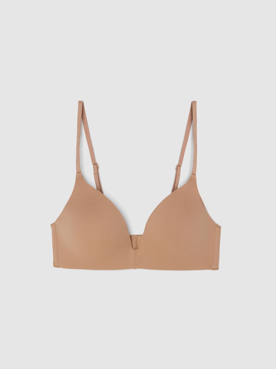 Beige regular fit bra_4