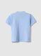 Regular fit blue cotton polo shirt for children_1