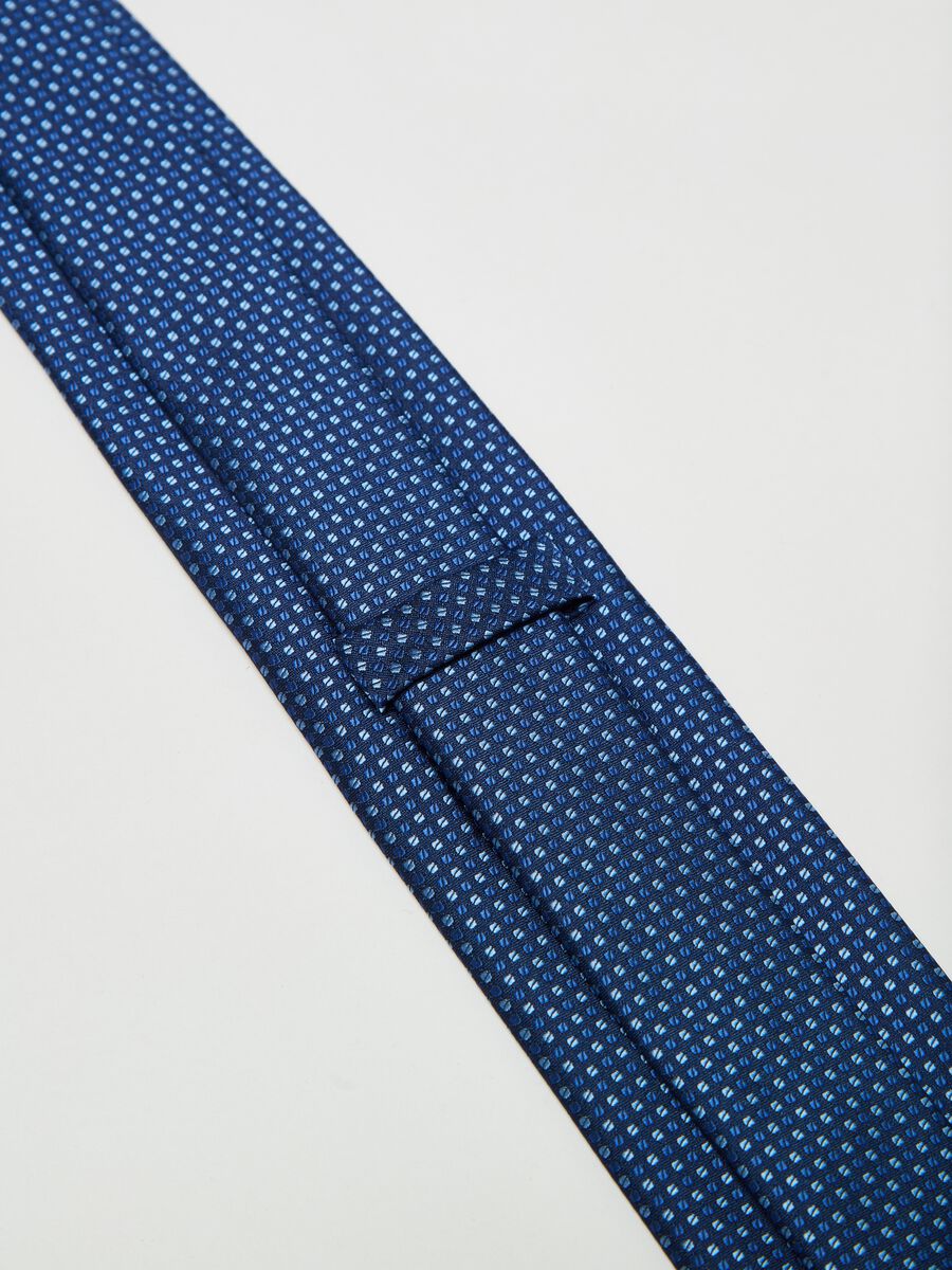 Tie with two-tone micro pattern_1