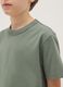 Boys' green crew-neck T-shirt in pure cotton over fit_2