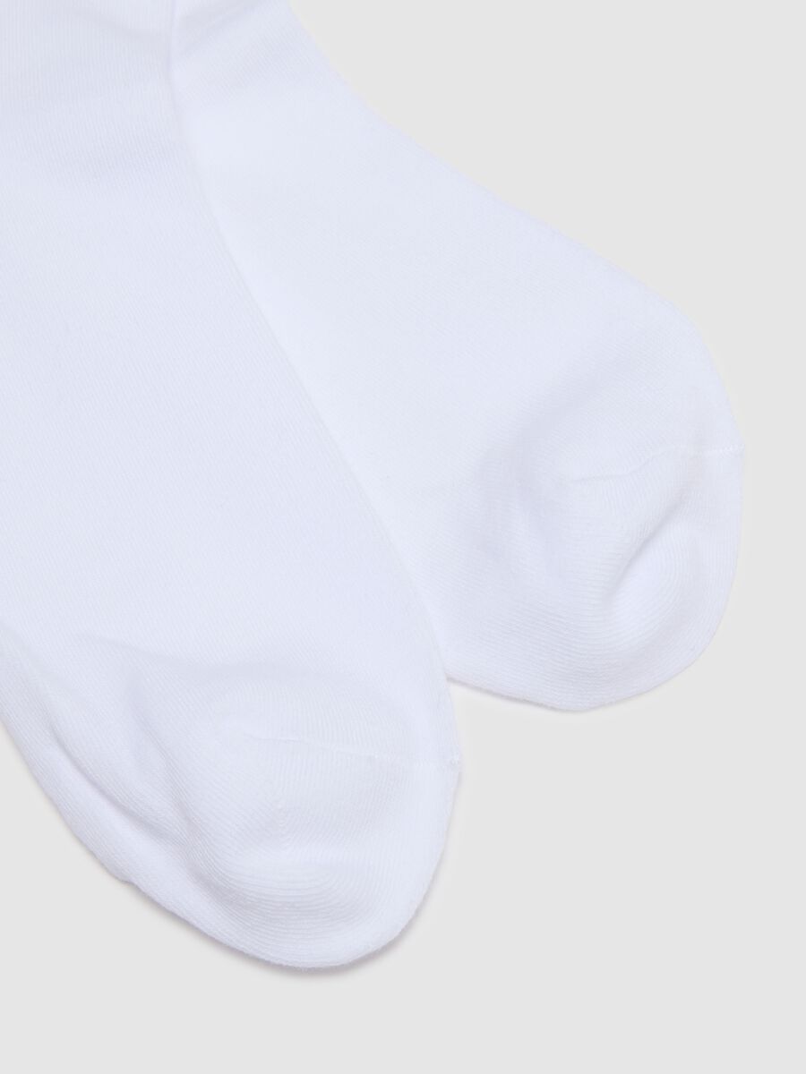 Multipack of white socks in regular fit cotton blend_2