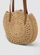 Bolso de playa beige de fibra de papel_2