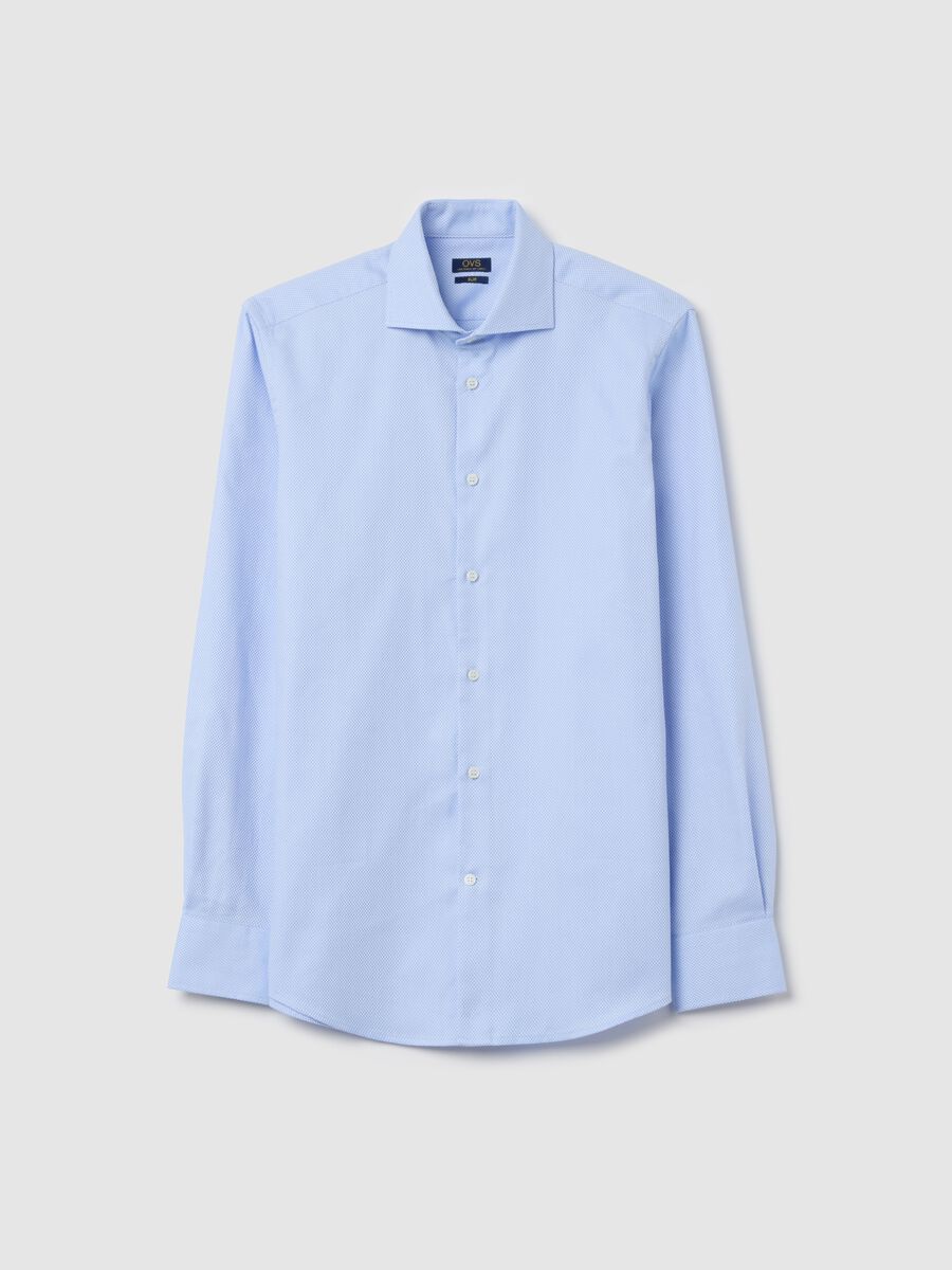 Light blue easy-iron slim-fit shirt_0