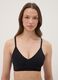 Schwarzer BH aus Stretchmaterial mit herausnehmbaren Cups_0