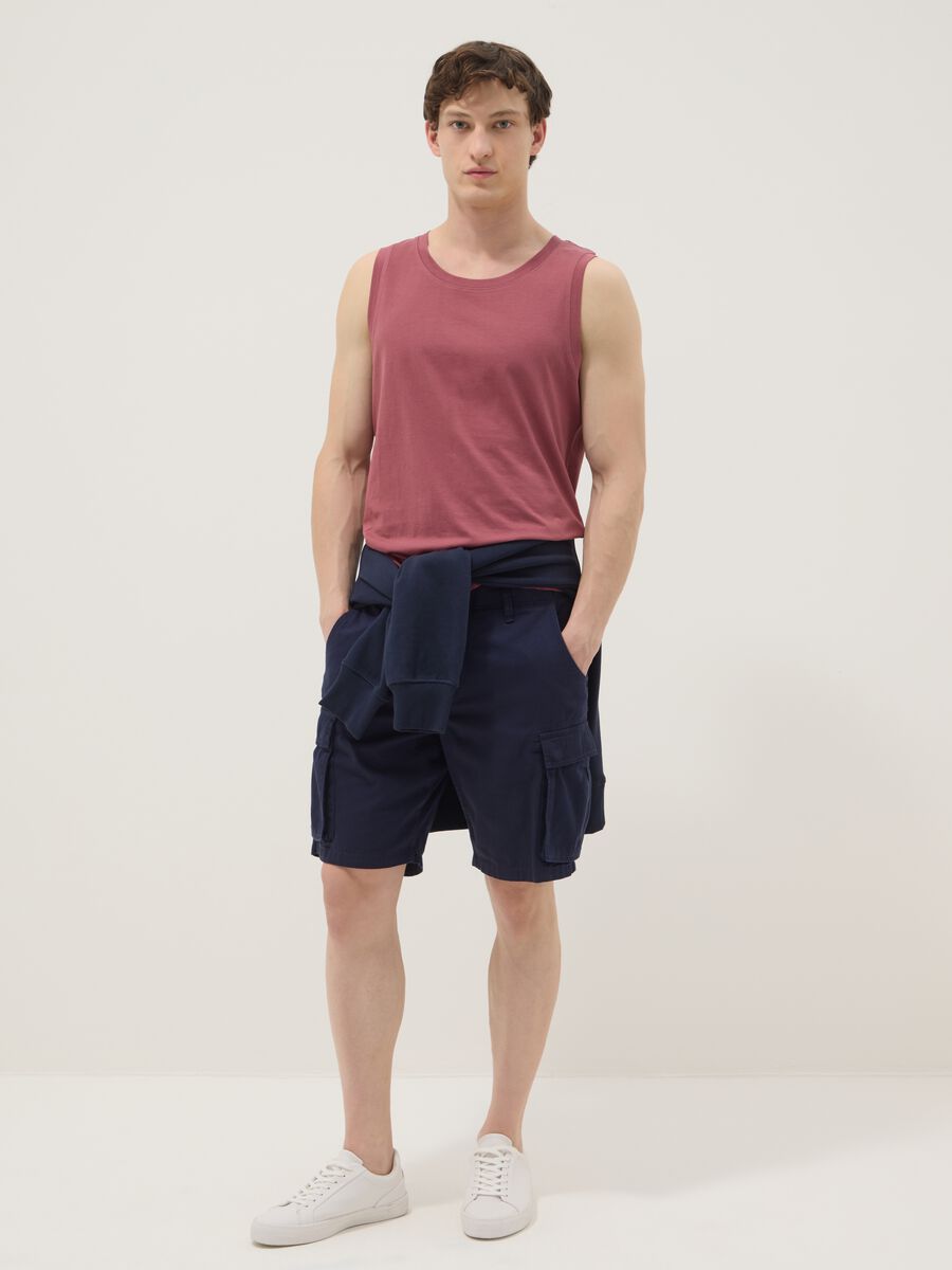 Pink pure cotton vest top_2