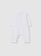 White pure cotton baby onesie with print_1