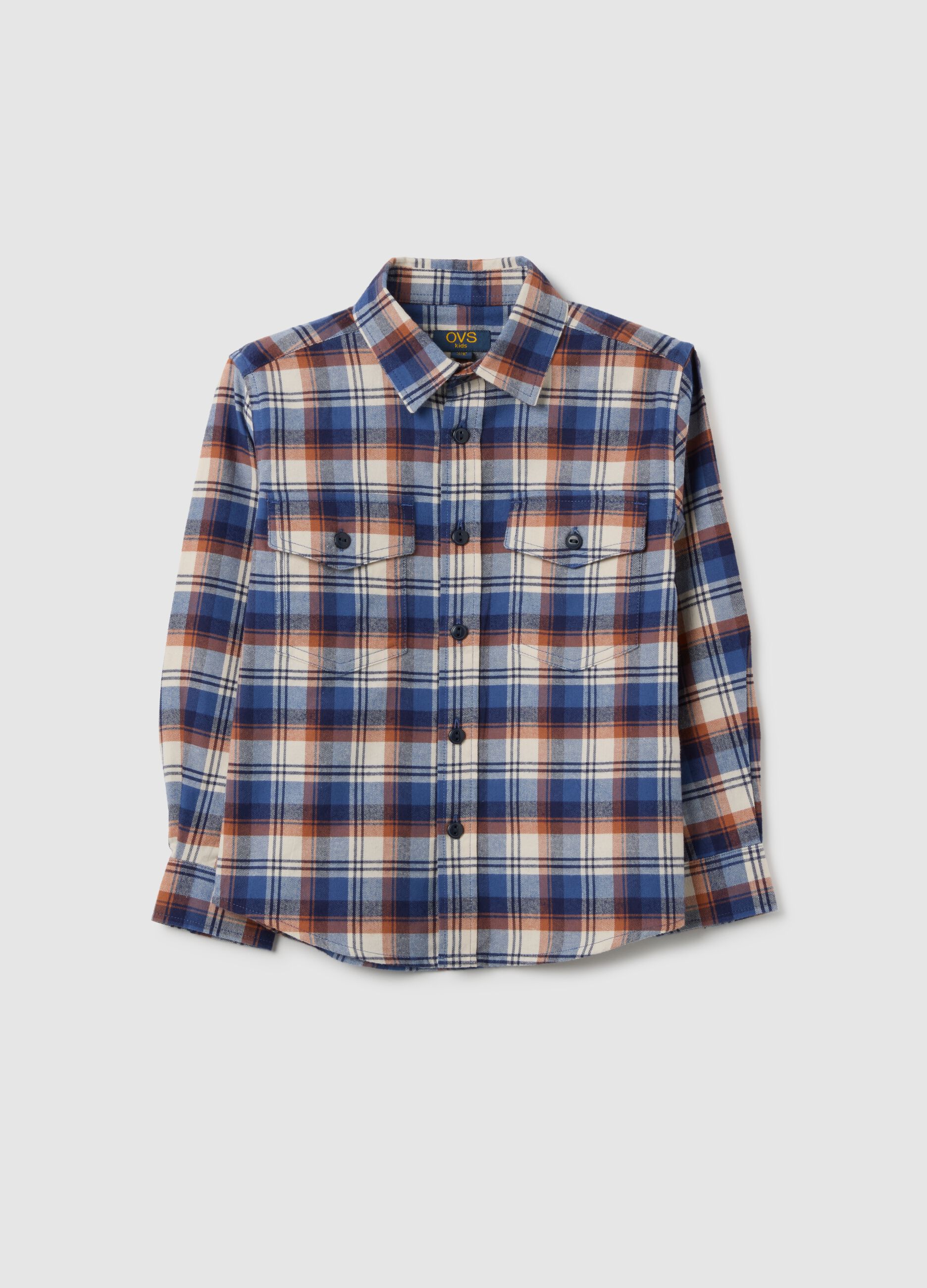 Boys' multicolour pure cotton shirt regular fit