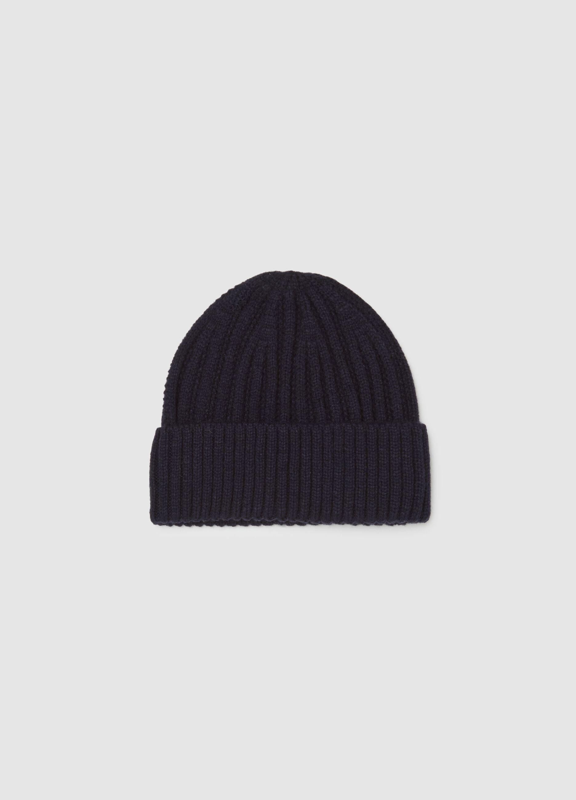Blue Knitted Beanie