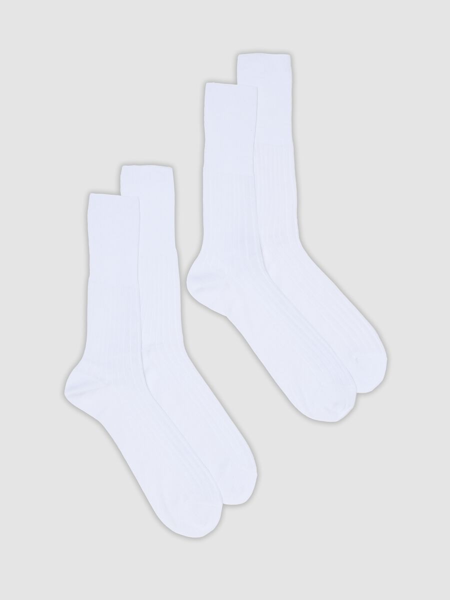 2-pack of white mid-calf pure cotton socks_0