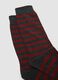 Three-pack of blue mid-calf socks in stretch organic cotton_1