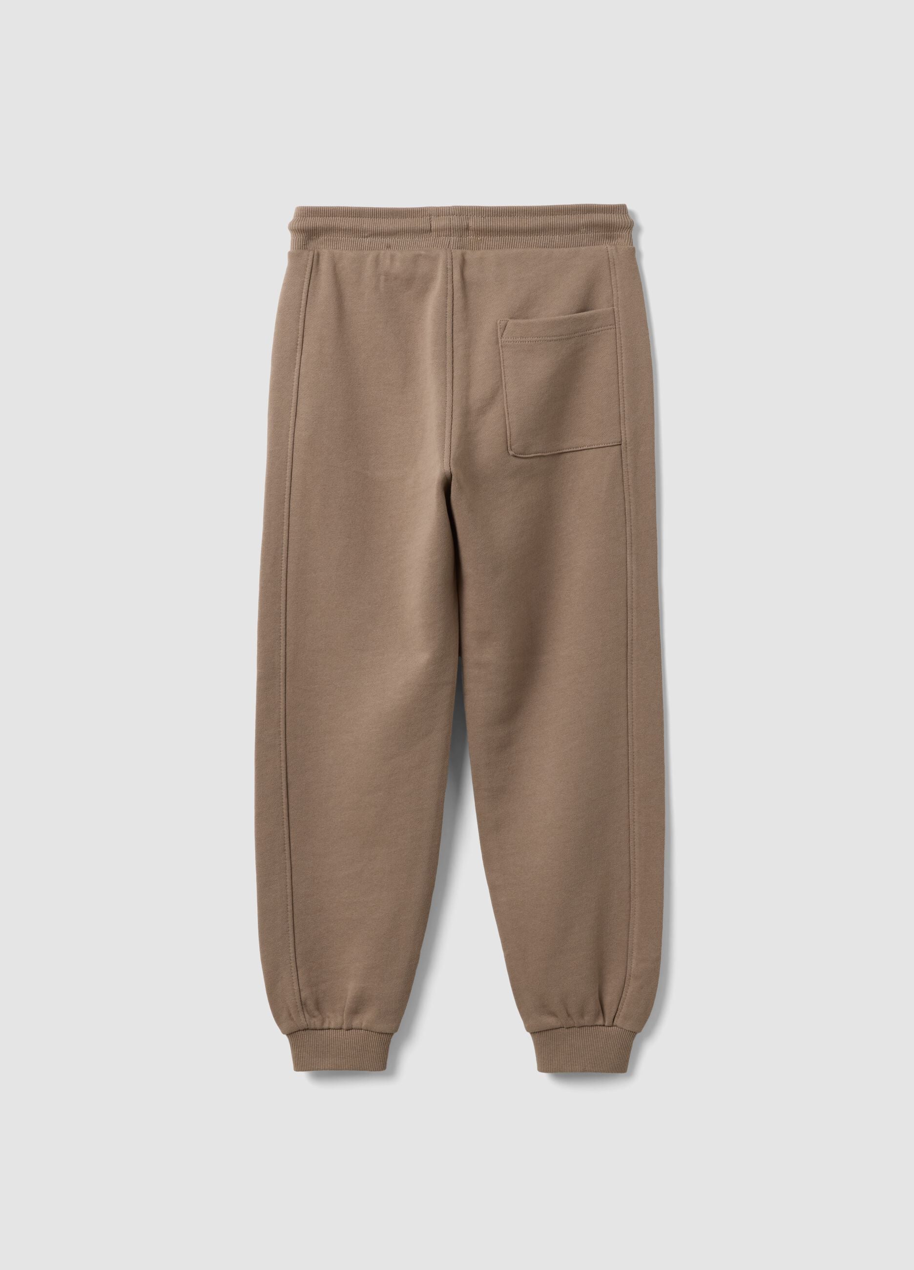 Beige Jogginghose aus Bio-Baumwolle