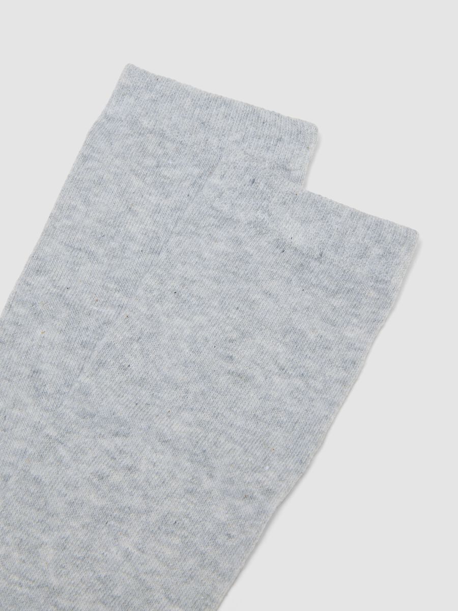 Three-pack of grey stretch organic cotton socks_2