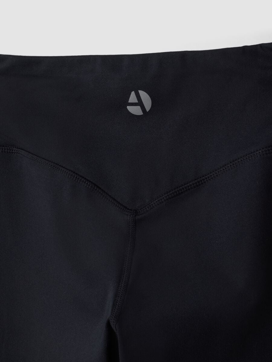 Black high-waisted breathable stretch leggings ALTAVIA STUDIO_9