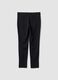 Black formal slim-fit trousers in 4-way stretch fabric_2