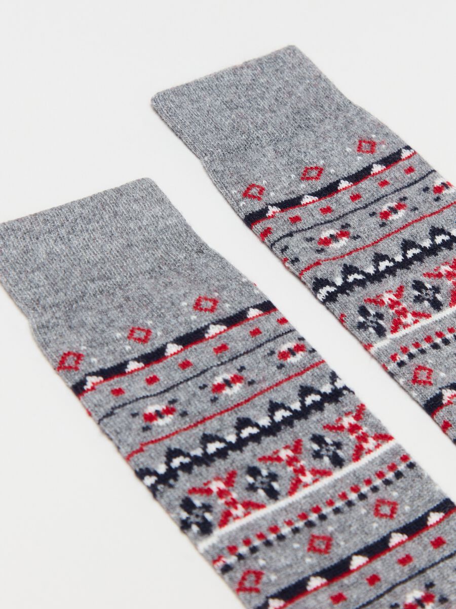 Long socks with Norwegian drawing_2