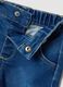 Blaue Baby-Hose aus Stretch-Baumwolle mit Cargo-Tasche_2