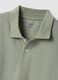 Green stretch cotton blend polo regular fit_5