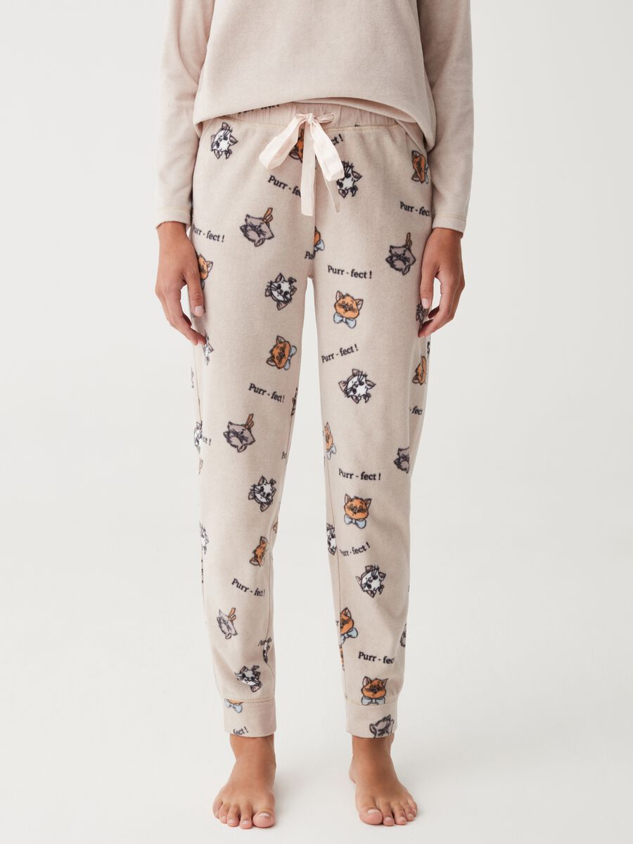 Pyjamas with Aristocats embroidery and print_3