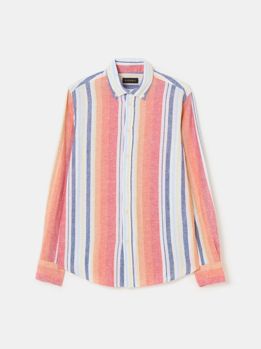 Regular-fit multicolor striped shirt_3